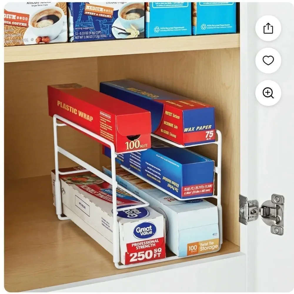 White Metal Storage Rack